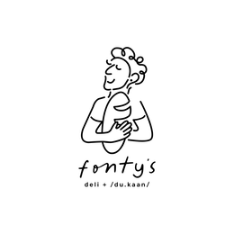 FONTY'S DELI + /DU.KAAN/ logo