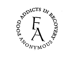 FOOD ADDICTS IN RECOVERY ANONYMOUS FA logo