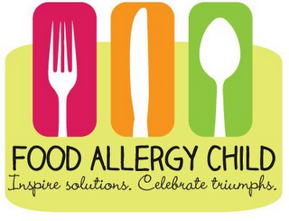 FOOD ALLERGY CHILD INSPIRE SOLUTIONS. CELEBRATE TRIUMPHS. logo