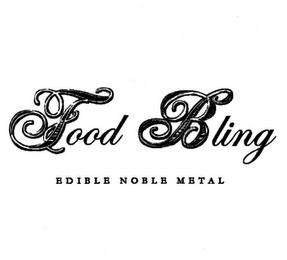 FOOD BLING EDIBLE NOBLE METAL logo