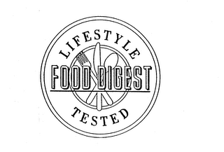 FOOD DIGEST LIFESTYLE TESTED logo