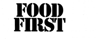 FOOD FIRST logo