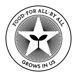 FOOD FOR ALL BY ALL GROWS IN US logo