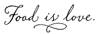 FOOD IS LOVE. logo