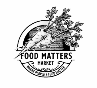 FOOD MATTERS MARKET WHERE PEOPLE & FOOD MATTER logo