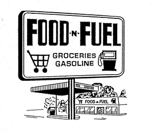 FOOD-N-FUEL GROCERIES GASOLINE FOOD-N-FUEL logo