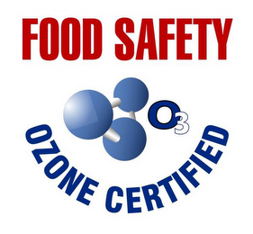 FOOD SAFETY OZONE CERTIFIED O3 logo