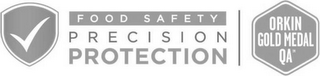 FOOD SAFETY PRECISION PROTECTION ORKIN GOLD MEDAL QA logo