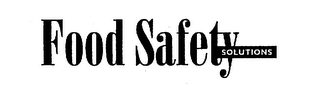 FOOD SAFETY SOLUTIONS logo
