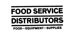 FOOD SERVICE DISTRIBUTORS FOOD-EQUIPMENT-SUPPLIES logo