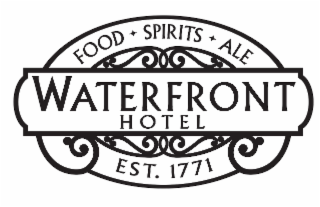FOOD SPIRITS ALE WATERFRONT HOTEL EST. 1771 logo