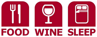 FOOD WINE SLEEP logo