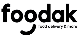 FOODAK FOOD DELIVERY & MORE logo