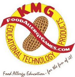 FOODALLERGYGAMES.COM KMG EDUCATIONAL TECHNOLOGY PRODUCTS FOOD ALLERGY EDUCATION - FOR THE FUN OF IT! logo
