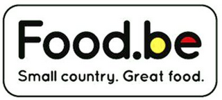 FOOD.BE SMALL COUNTRY. GREAT FOOD. logo
