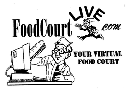 FOODCOURTLIVE.COM YOUR VIRTUAL FOOD COURT logo
