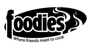 FOODIES WHERE FRIENDS MEET TO COOK logo