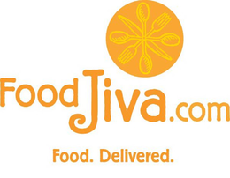 FOODJIVA.COM FOOD. DELIVERED. logo