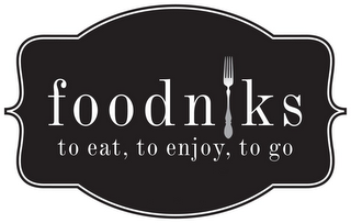 FOODNIKS TO EAT, TO ENJOY, TO GO logo