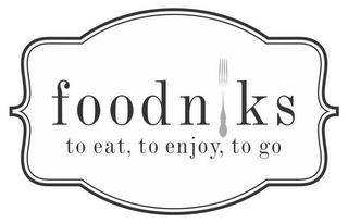 FOODNIKS TO EAT, TO ENJOY, TO GO logo