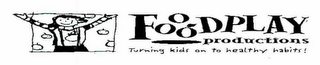 FOODPLAY PRODUCTIONS TURNING KIDS ON TO HEALTHY HABITS! logo