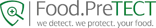 FOOD.PRETECT WE DETECT. WE PROTECT. YOUR FOOD. logo