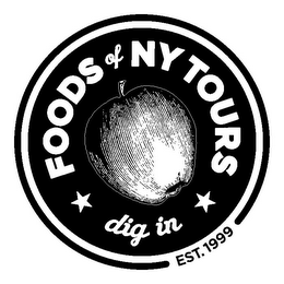 FOODS OF NY TOURS DIG IN EST.1999 logo