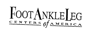 FOOT ANKLE LEG CENTERS OF AMERICA logo