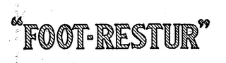 "FOOT-RESTUR." logo