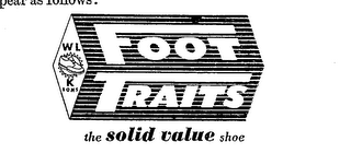 FOOT TRAITS WLK SONS THE SOLID VALUE SHOE logo