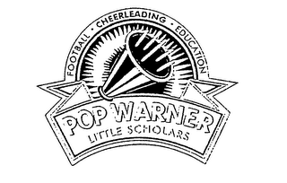 FOOTBALL CHEERLEADING EDUCATION POP WARNER LITTLE SCHOLARS logo