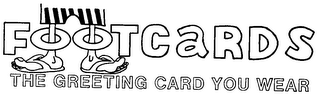 FOOTCARDS THE GREETING CARD YOU WEAR logo