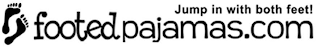 FOOTEDPAJAMAS.COM JUMP IN WITH BOTH FEET! logo