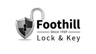 FOOTHILL SINCE 1969 LOCK & KEY logo