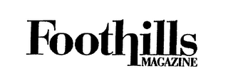 FOOTHILLS MAGAZINE logo