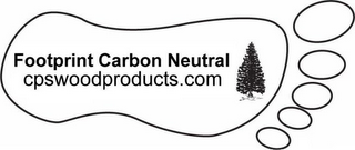 FOOTPRINT CARBON NEUTRAL CPSWOODPRODUCTS.COM logo