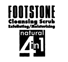 FOOTSTONE CLEANSING SCRUB EXFOLIATING/MOISTURIZING NATURAL 4 IN 1 logo