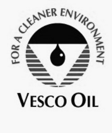 FOR A CLEANER ENVIRONMENT VESCO OIL logo