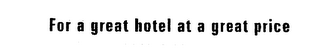 FOR A GREAT HOTEL AT A GREAT PRICE logo
