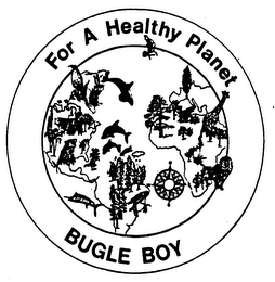 FOR A HEALTHY PLANET BUGLE BOY logo