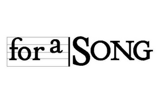 FOR A SONG logo