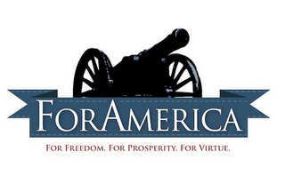 FOR AMERICA. FOR FREEDOM. FOR PROSPERITY. FOR VIRTUE. logo
