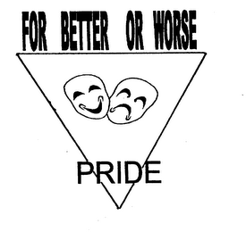 FOR BETTER OR WORSE PRIDE logo