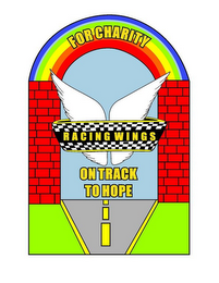 FOR CHARITY RACING WINGS ON TRACK TO HOPE logo