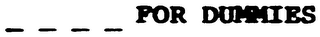 - - - - FOR DUMMIES logo
