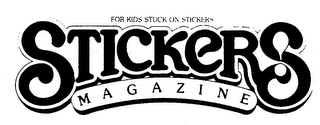 FOR KIDS STUCK ON STICKERS STICKERS! MAGAZINE logo