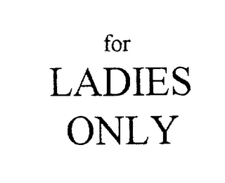 FOR LADIES ONLY logo