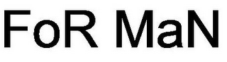 FOR MAN logo