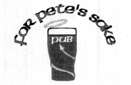 FOR PETE'S SAKE PUB logo