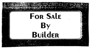 FOR SALE BY BUILDER logo